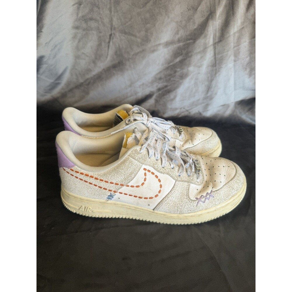 Nike Air Force 1 '07 SE 101 W White Purple DX2348-100 Women Size 9.5